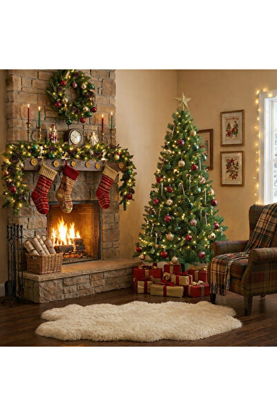 Begin Power 210 Cm Lüks Yılbaşı Ağacı 840 Sık Dallı 1. Sınıf Noel Ağacı Yılba...