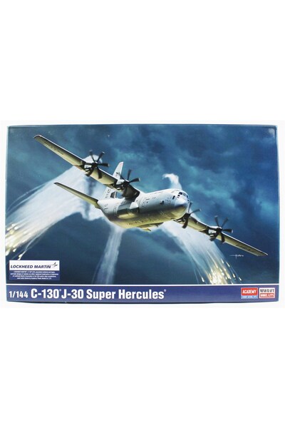Academy 12631 1/144 C-130J-30 Super Hercules Askeri Nakliye Uçağı, Plastik Mo...