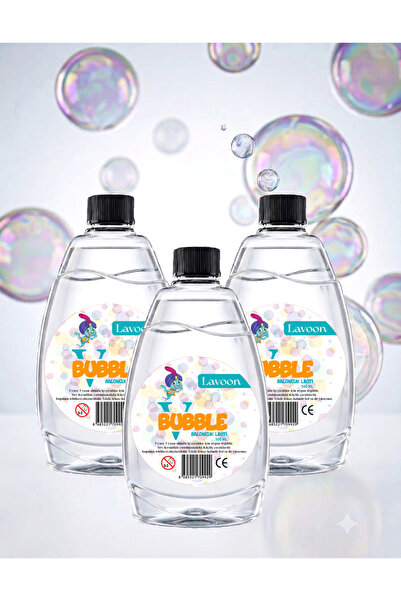 Lavoon V-bubble Kaliteli Formül 3'lü Baloncuk Sıvısı Likiti Köpük Tabancası B...
