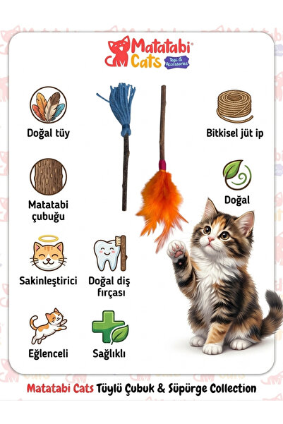 MATATABİ CATS قطط ماتابي عصا فروي ومكنسة