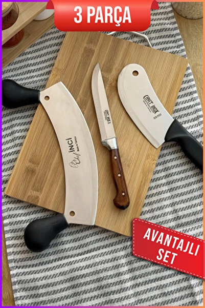 Cavit İnox Zırh Kebap Seti 3 Parça