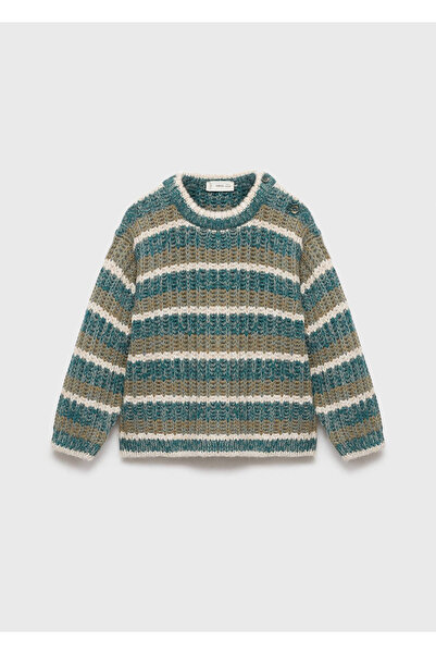 MANGO Baby Gestreifter Strickpullover