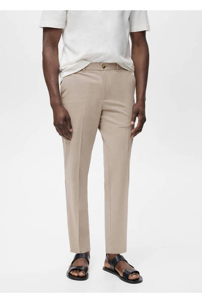 MANGO Man Bologna slim crop comfort stretch pantolon