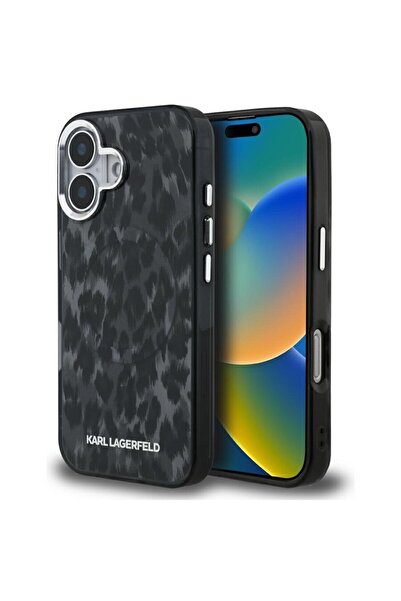Karl Lagerfeld Husa pentru iPhone 16 - IML Leopard Pattern MagSafe (KLHMP16SH...