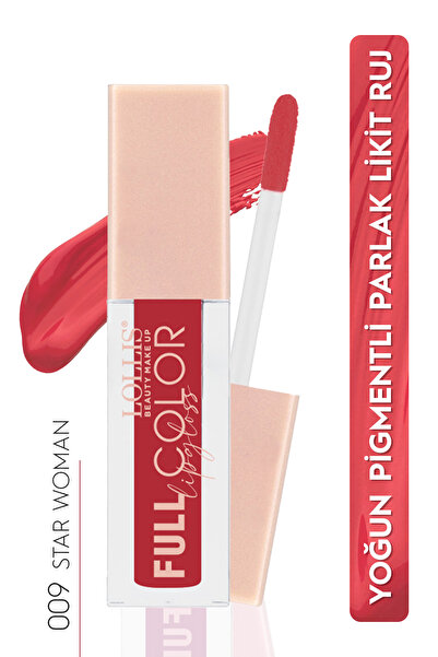 Lollis Full Color Lip Gloss Intensely Pigmented Glossy Liquid Lipstick 009 St...