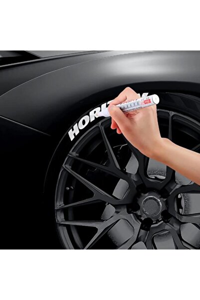 MasterCar Ultra Beyaz Lastik Yazı Kalemi Su Geçirmez Solma Yapmaz Lastik Renk...