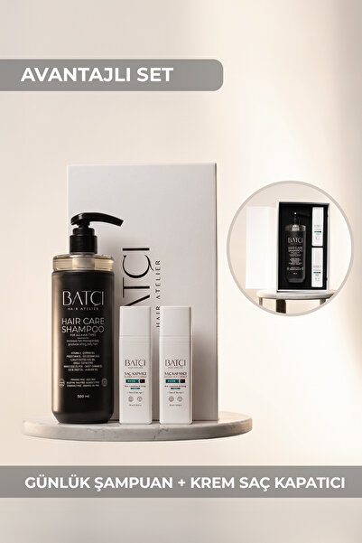 Batçı Saç Kapatıcı 30 ML 2 Adet + Sülfatsız Parabensiz Şampuan