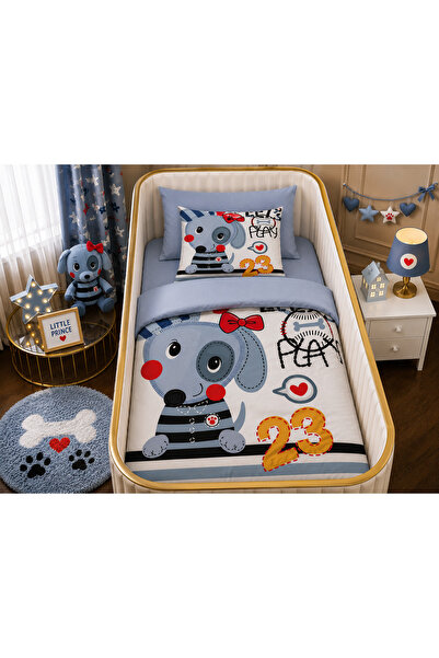 Fabeteks Cute Dog Single Digital Baby Bedding Set