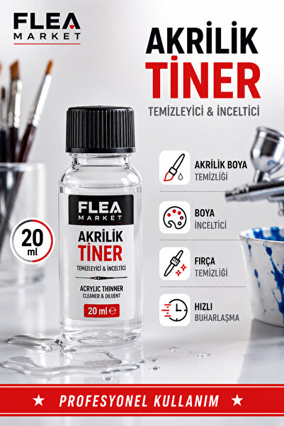Flea Market Akrilik Tiner - Temizleyici - inceltici