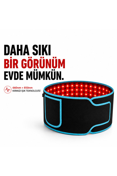 VELIXA Redlight Pro Kırmızı Işık Terapisi Kemeri | 660nm & 850nm Yakın Kızılö...