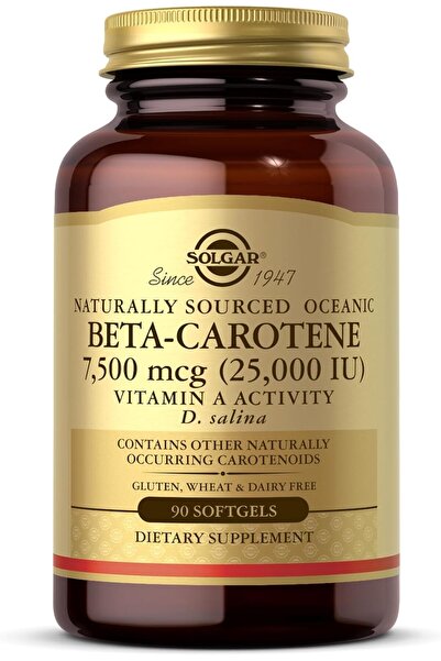 Solgar Beta Carotene, 2500 IU, 90 Softgels, Immune Support, Eye Health, Beaut...