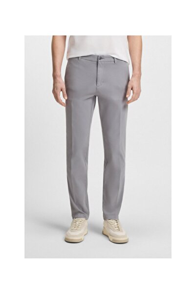 BOSS Streç Pamuklu Dimili Kumaş Modern-Fit Pantolon