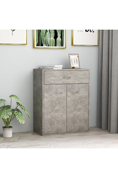 Concept Servantă, sonoma gri, 60x30x75 cm, lemn prelucrat