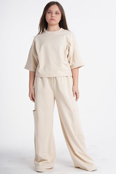 HayKids Κοριτσίστικο Σετ Oversize με Λεπτομέρεια Τσέπης Cargo