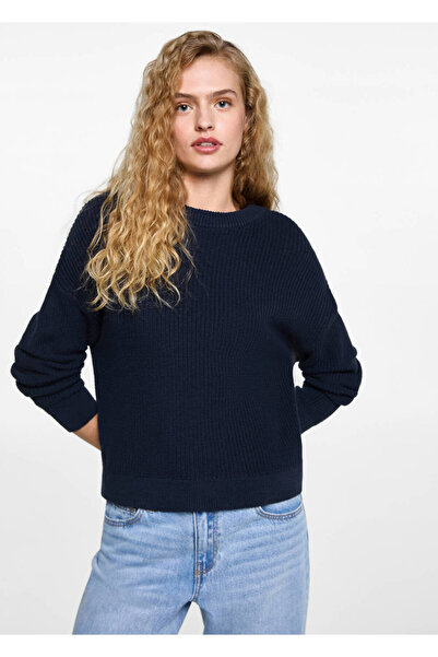 Mango Teen Cut-out detaylı örgü kazak