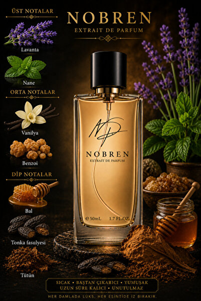 NOBREN J7 Erkek Parfüm 50 ml Extrait de Parfum – Tatlı, Yoğun ve Kalıcı Koku ...