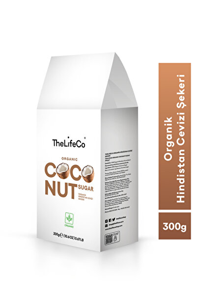 TheLifeCo Organik Hindistan Cevizi Şekeri 300 G