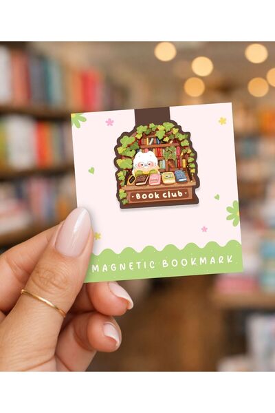 Flurina Studio Mıknatıslı Kitap Ayracı No:11 - Book Club