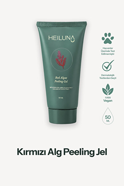 Heiluna جل تقشير الطحالب الحمراء 50 مل |   منظف لطيف يحتوي على خلاصة الصبار و...
