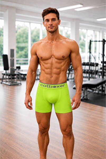 COTBOXER Erkek Yeşil Dikişsiz Boxer