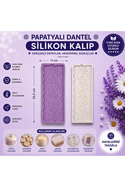Dr.Paste Silikon Kalıp Papatyalı Dantel