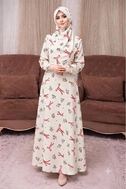ALDAIYR One-Piece Women's Embroidered Prayer Dress