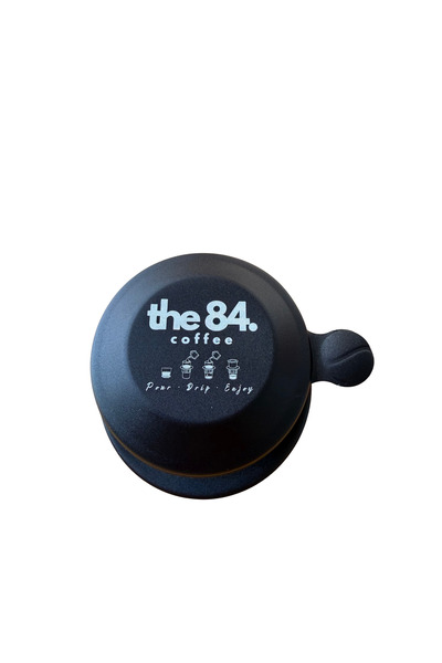 the84.coffee Vietnamese Phin Filter (Black) I Anodized Aluminum Traditional Coffee Dripper for Slow Brew, Authentic Vietnamese Coffee Maker, Reusable & Portable