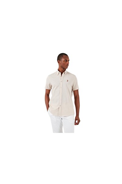 U.S. Polo Assn. U.s.polo Assn. Erkek Dokuma Gomlek 1829502 Taş