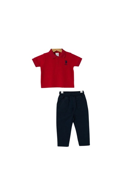 U.S. Polo Assn. طقم ملابس للأطفال الأولاد USB2624