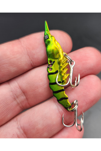 Megsaydin 5 Gr, 5 cm Vibrasyon Aksiyonlu Metal Karides Jig - Balık Avı