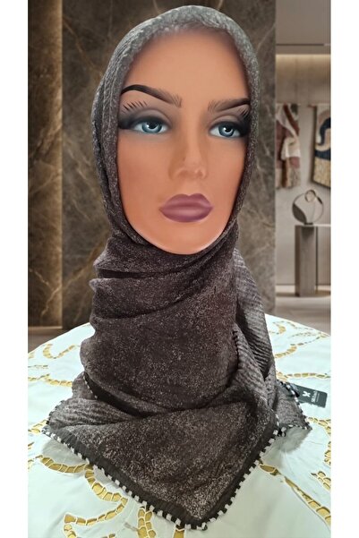 Silk Touch Muslin Scarf Bitter Brown 90 * 90 cm