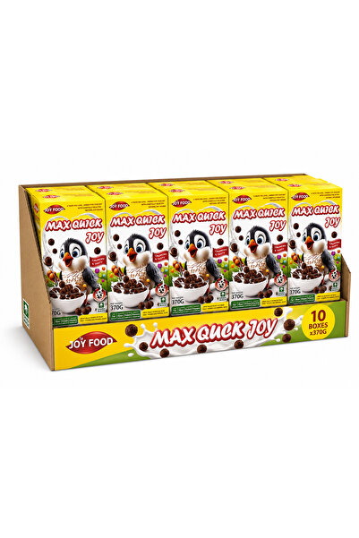 joyfood رقائق الذرة بالشوكولاتة 370 جرام - عبوة متعددة تحتوي على 10 عبوات مقر...
