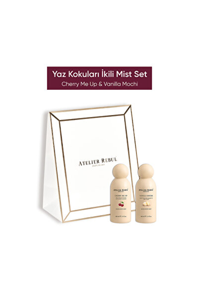 Atelier Rebul Cherry Me Up - Vanilla Mochi Saç ve Vücut Misti Hediye Seti - S...