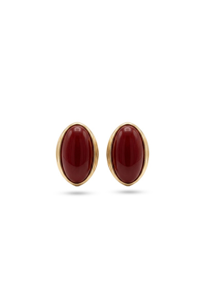 Charmist Voge Cherry Earrings Burgundy