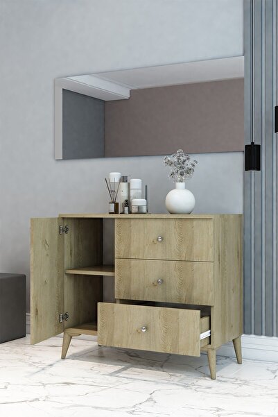 DEMİNA Kapaklı Şifonyer Rivoli 80x90x41 - %100 Mdf