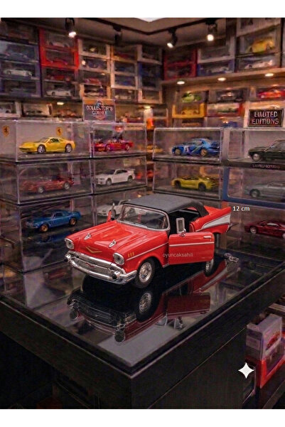 OYUNCAKSAHİLİ CHEVROLET CHEVY 1957 KLASIK MODEL METAL ARABA ORIGINAL DİECAST ...