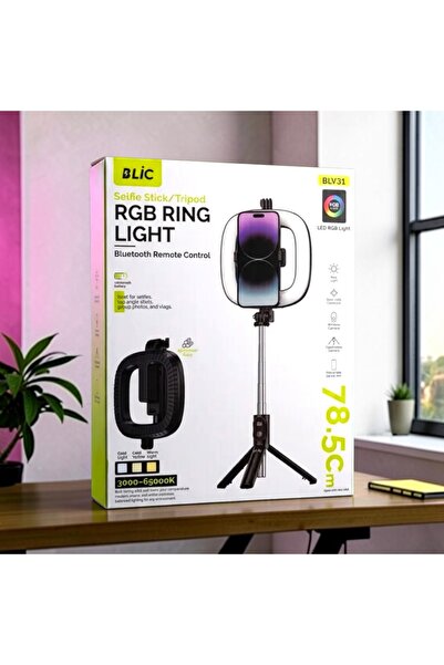Blic SELFİE STİCK TRİPOD RGB RİNG LİGHT