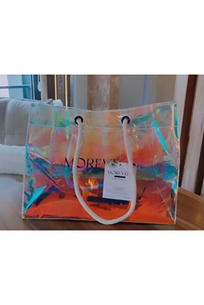 Morevita Hologram Pvc Baskılı Plaj Çantası