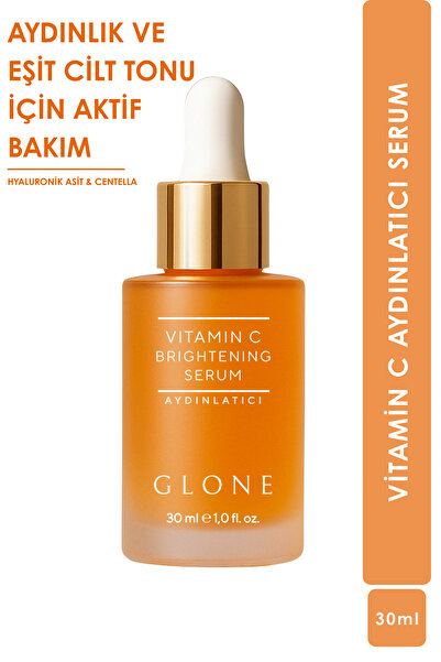 GLONE C Vitamini Aydınlatıcı Yüz Serumu | 30ml | Leke Karşıtı, Cilt Tonu Eşit...