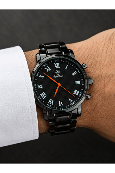 S.POLO Spolo Sports New Model Black Men's Wristwatch