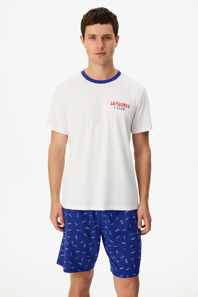 Penti Erkek Renkli Sardines Club Pijama Takımı