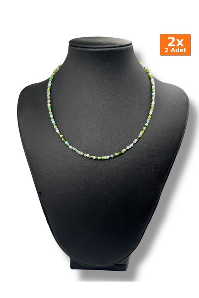 Bozhi Necklace Glass Beads Business Woman Style
