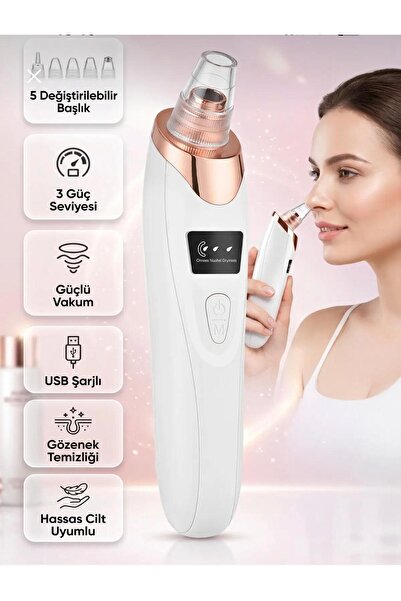 dermasuction Şarjlı Derma Suction 40 Kpa Vakumlu Siyah Nokta Ve Yüz Temizleme...