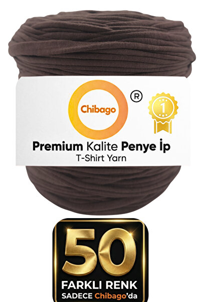 Chibago Kahverengi 777 Penye Ip Örgü Çanta İpi Puset Yapım İpi Büyük Boy 650 ...