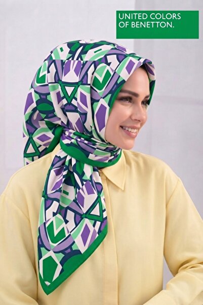 United Colors of Benetton Eșarfă cu model SIENA -1003-90*90