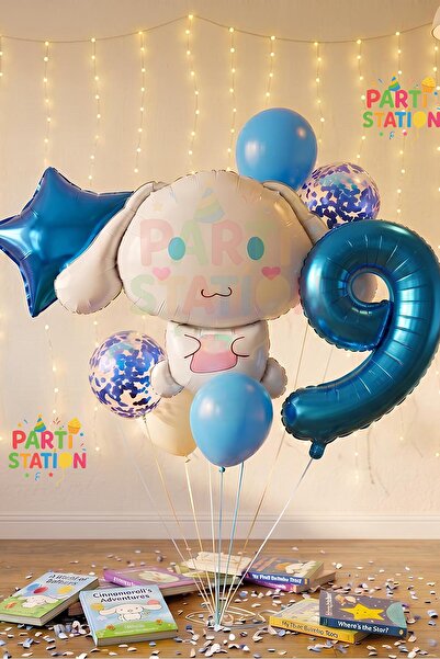 Parti Station Sanrio Kuromi Cinnamon 9 Yaş Balon Set Anime Hello Kitty Kuromi...