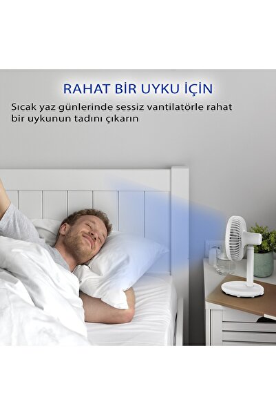 Inca Imf-14b Şarj Edilebilir 1200 Mah 4 Kademeli Taşınabilir Masa Fanı Masaüstü Fan