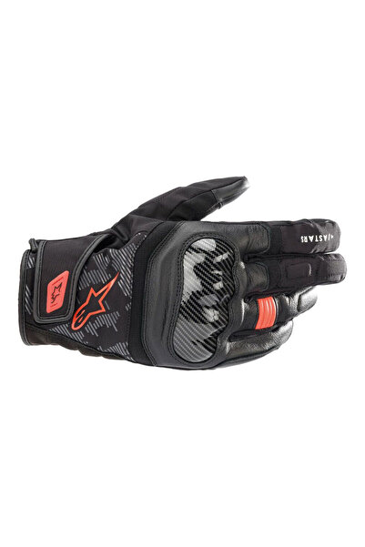 Alpinestars SMX Z Drystar Korumalı Motosiklet Eldiveni Siyah Kırmızı