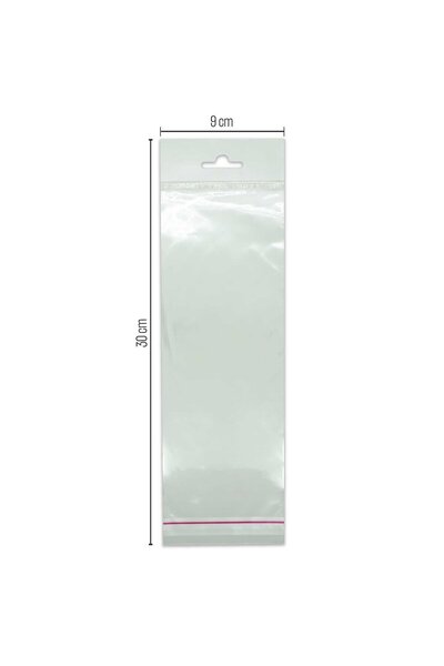 paketlemetezgahı 9*30 Sedefli Askılı (askı Kısmı Beyaz) Bantlı Opp (parlak-şe...