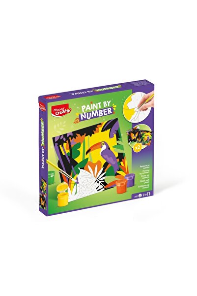 Maped Set Creativ de Pictură pe Numere - Tucan și Fluture